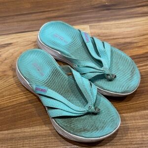 Skechers Turquoise Flip Flops